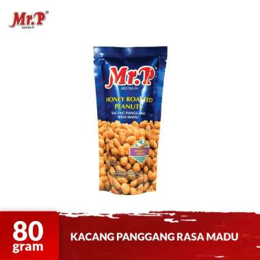 Mr. P - Kacang Panggang Rasa Madu 80gr - Honey Roasted Peanuts