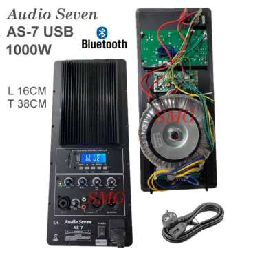 POWER KIT AUDIO SEVEN AS-7 USB - UKURAN 16X38 MESIN SPEAKER ACTIVE PROFESSIONAL
