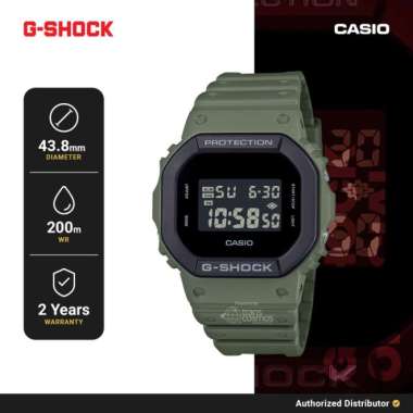 G-Shock Jam Tangan Pria DW-5610UU-3DR Original Digital Green Army