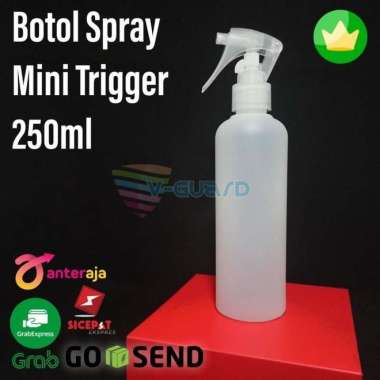 Botol Spray 250ml HDPE Mini Trigger Tutup Bening