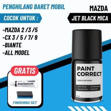 CAT OLES PENGHILANG BARET MOBIL MAZDA JET BLACK MICA HITAM