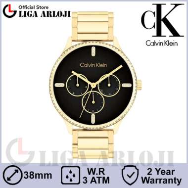 CALVIN KLEIN 25200371 Jam Tangan Wanita Analog Stainless Steel Original CK