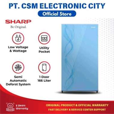 SHARP KULKAS 1 PINTU SJ182D / SJ 182AP / SJ-182AS / SJ 182AB GARANSI RESMI