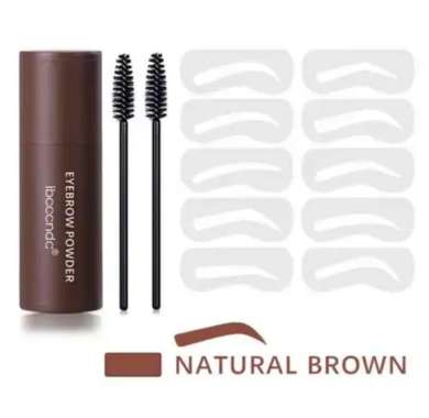 ORI Paket Eyebrow Stamp Eyebrow Powder Cetakan Alis instant perfect praktis Bedak Alis Paket 02 Natu