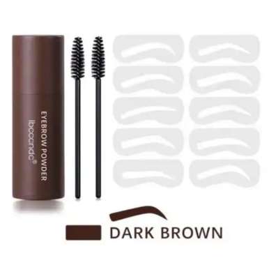 ORI Paket Eyebrow Stamp Eyebrow Powder Cetakan Alis instant perfect praktis Bedak Alis Paket 03 Dark
