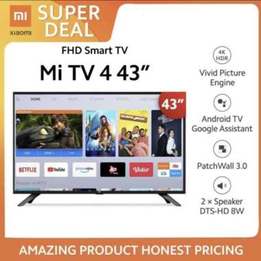 Mi TV 4 LED 43 inch Smart Android 43inch
