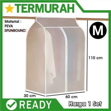 M COVER BAJU SARUNG GANTUNG pelindung jas gaun penutup pakaian gamis