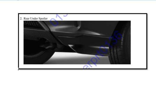 08F01T007T0 KIT FR UNDER SPOILER/ MTL Original Part Honda