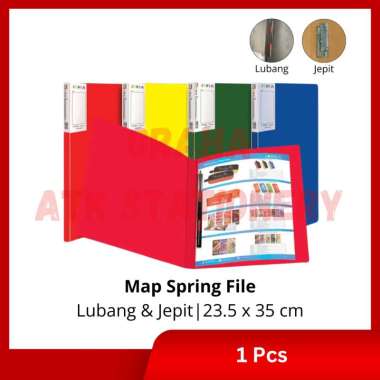 [1 Pcs] Map Spring File Lubang Jepit 312 315 / Clip File / Map Snell / Map Plastik Lubang Jepit Jepi