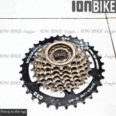 Gear Freewheel Sprocket 7 Speed 13 34 T Megarange OXO Drat Ulir Murah