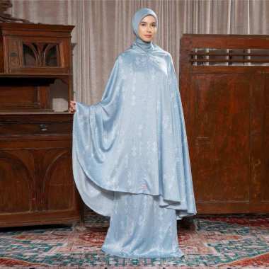 Lozy Hijab - Amy Prayer Set (Mukena Set Pattern Motif 2in1 Koleksi Lebaran 2025) Swiss Blue