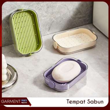 Kotak Sabun Mandi Batang Akrilik Soap Holder Box Acrylic Tempat Sabun Aesthetic Warna Warni ABU