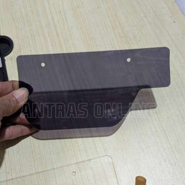 Mudflap Vario Techno 125 2012-2014 - Akrilik Cover Penahan Lumpur Versi Hugger Smoke