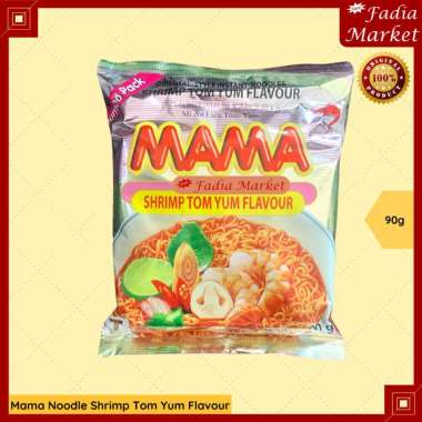 Mama Noodle Shrimp Tom Yum Flavour Mie Instant Kuah Tom Yam Thailand 90g