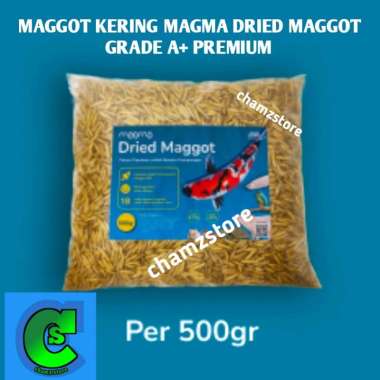 magot maggot kering 500gr magma dried Premium grade A+ pakan ikan / maggot kering premium / maggot k