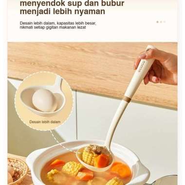 ECOCO Silicone Kitchenware - Spatula Silikon Sutil Silicone Berkualitas Alat Masak Food Grade Silico