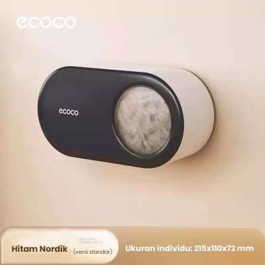 ECOCO Food Storage Cover Wall Rack - Kotak penyimpanan bungkus plastik yang dipasang di dinding peny