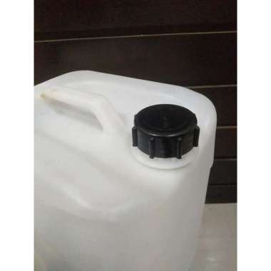JERIGEN PUTIH 20 LITER BEKAS SABUN, KUAT DAN TEBAL / JERIGEN 25 LITER PUTIH Tutup Hitam