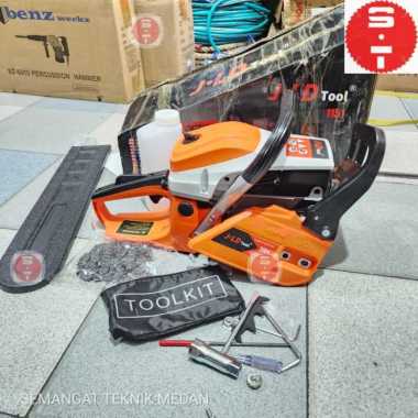 MESIN CHAINSAW GERGAJI POTONG TEBANG KAYU 22" 2 TAK JLD J LD TOOL 1151