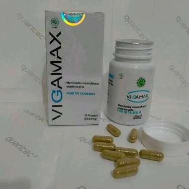 Terlaris Vigamax Asli Original Kapsul Herbal Kesehatan Pria