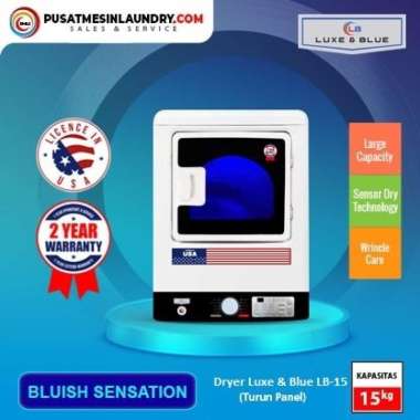 Dryer Luxe & Blue 15 Kg LB-15 Turun Panel