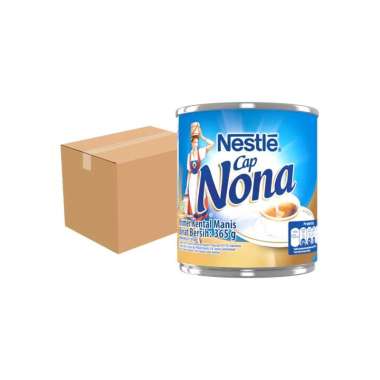 Cap Nona Krimer Kental Manis Kaleng 365gr | Karton isi 48 Pcs