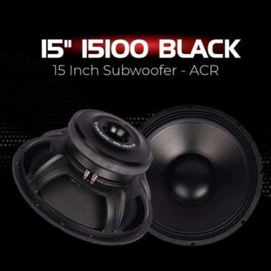 Speaker Acr 15100 Black 15 Inch Subwoofer