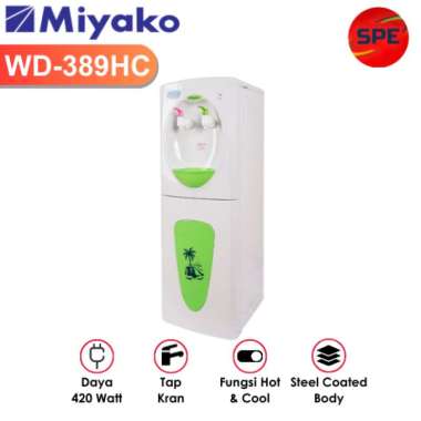 DISPENSER GALON ATAS MIYAKO WD-389HC / WD389HC GARANSI RESMI (MEDAN)