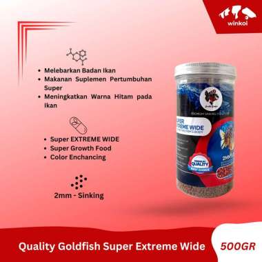 Super Extreme Wide 500GR | Pelet Growth Food Color Enchancing Quality Goldfish Ikan Koki