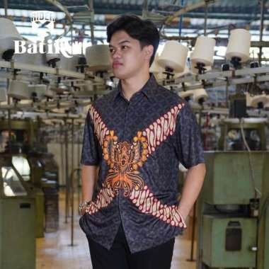 Rider Batik Shirt - Kemeja Batik Reguler Fit RB501B isi 1 Pcs L