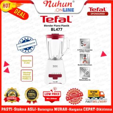 Tefal Blender BL477 Uno Piano Plastik 2 Liter