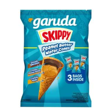 Garuda skippy wafer cones selai kacang 45 gram