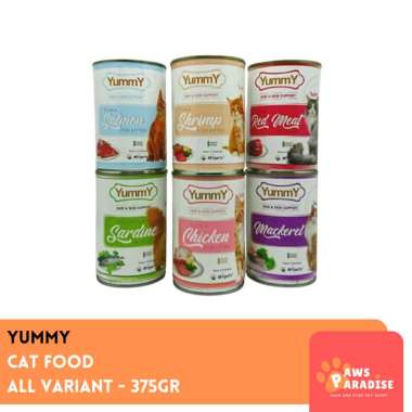 Yummy Wet Cat Food Makanan Kucing Kaleng 400gr KitTunaSalmon