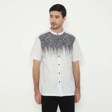 Platini Kemeja Koko Pria Lengan Pendek Katun 931353 BLACK 2XL