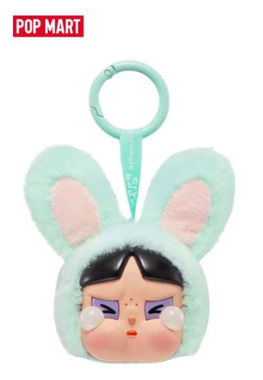 Pop Mart CRYBABY x Powerpuff Girls Series Bubbles Vinyl Face Plush - Bunny Buttercup