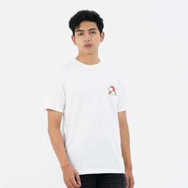 3Second Men's T-Shirt Short Sleeve Regular Fit Cotton Logo Lanvin OL-C870325 White XL