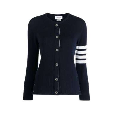 Thom Browne 4-Bar Stripe Classic Cashmere Cardigan Navy 38 Blue