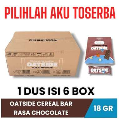 Oatside Oat CEREAL BAR CHOCOLATE - ( HARGA 1 DUS )