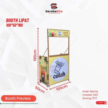Booth Lipat 100x50x190 Full Branding