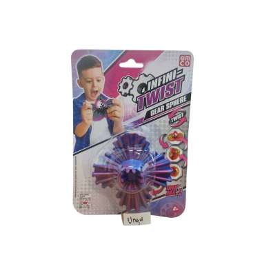 Mainan Emco Fidget Infinity Twist Gear Sphere Purple