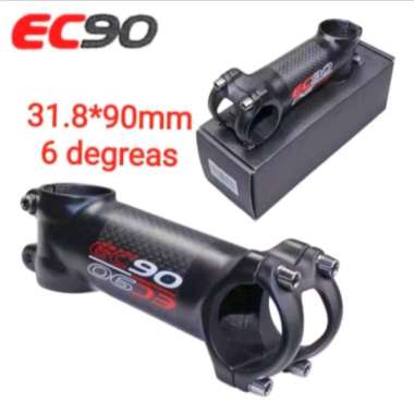 Stem stang Carbon EC90 mtb terbaru Fiber Aluminium Riser Stem 6 Derajat Setang Sepeda MTB Bango Depa
