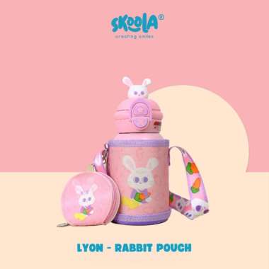 Skoola Botol Tempat Air Minum Stainless Steel Anak Perempuan Rabbit Cat - Lyon LYON RABBIT POUCH