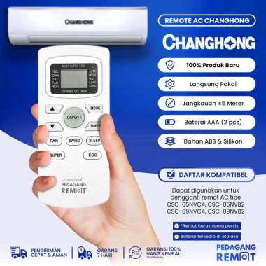 Remot Remote AC Changhong CSC-05NVC4 CSC-05NVB2 CSC-09NVC4 CSC-09NVB2