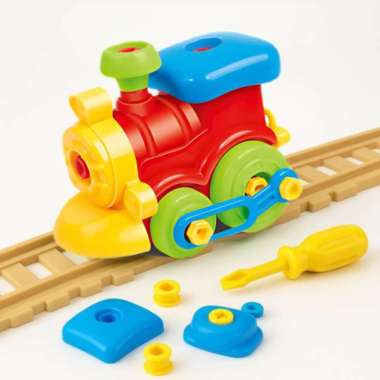 Toy Studio Mainan Anak DIY Assembling Train Kereta Api Thomas Bongkar Pasang