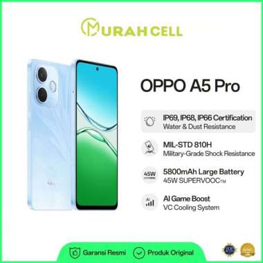 OPPO A5 PRO SERIES (A5PRO 5G 8+8/256 -- A5PRO 8+8/256 -- A5PRO 8+8/128) GARANSI RESMI INDONESIA A5 P