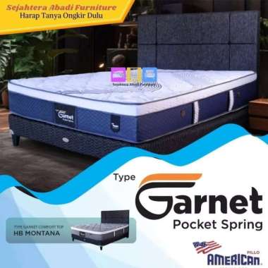 American springbed american pillo garnet Plush Top pocket spring kasur springbed pocket euro top Mat