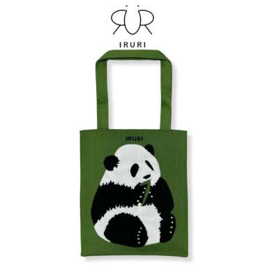 Tas Totebag Rajut Wanita IRURI SENA Bag A012 A012 Green Panda