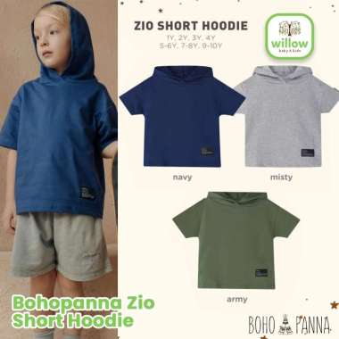 Kaos Anak - Bohopanna Zio Short Hoodie 4Y Navy