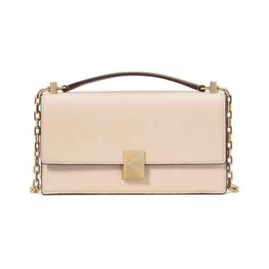 [12.12 Dealcember] Kate Spade Deco Colorblocked Mini Flap Chain Crossbody Bag Milk Glass Multi Nude