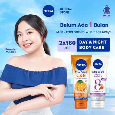 Promo Harga Nivea Body Serum Extra White Night Nourish 180 ml - Blibli
